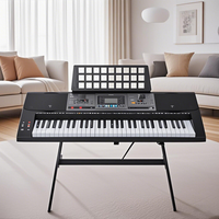 Factory Direct Wholesale MK-816 61-Key Electronic Keyboard Piano for Beginners-Professional Keyboard Instruments 260 Rhythms 460