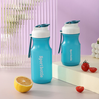 Nouvelle conception de bouteille d'eau de sport en plastique de 380 ml pour le sport, la boisson, la salle de sport
