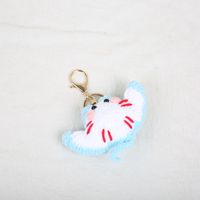 Porte-clés Raie Manta en Crochet Fait Main, Mini Poupées Animaux, Bijou Océanique Adorable, Pendentif Raie Mauvaise en Tricot, Dessin Animé