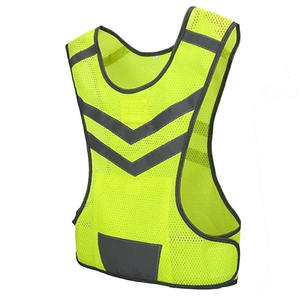 Gilet de sécurité réfléchissant vert de haute qualité en maille haute visibilité certifié ANSI Classe 1 EN 20471, logo personnalisable, couleur personnalisable, OEM/ODM - Product Image 2