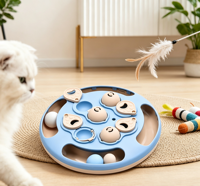 Jouet distributeur de friandises interactif pour chien, type labyrinthe, anti-étouffement, bol à alimentation lente, durable et moderne, pour soulager l'ennui