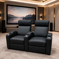Fauteuil TV moderne Foshan Design élégant canapé de cinéma en cuir véritable fauteuil inclinable électrique siège de Relaxation meubles pour le théâtre