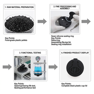YH9073 Chiusura a scatto con anello di trazione, Chiusura a pressione, Chiusura a filo in plastica per imbarcazioni - Product Image 2
