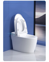 Articles sanitaires modernes intelligents à économie d'eau, certifiés ISO9001, avec chauffage électronique automatique et séchage à l'air, en céramique monobloc inclus