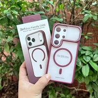 Coque de téléphone QY tendance translucide effet seconde peau magnétique deux-en-un en élastomère thermoplastique pulvérisé pour S26 FE/S25 Ultra/S24 Plus