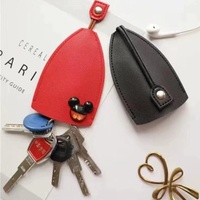 Porte-clés de rangement compact à cordon de grande capacité Sac à pendentif Clé coulissante Mignon Portable Pièce personnalisée Fermeture éclair étanche
