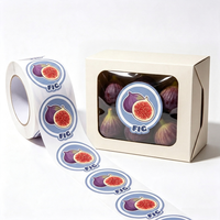 Waterdichte op maat gemaakte fruitdooslabel, zelfklevend, bedrukt vinyl, verse fruitrollabel voor appel, vijg, pruim en gemengde bessen