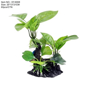 Plastic Fish Tank Simulation Plant Decorations Fish tank aquarium aquatic landscaping decoration ornaments aquarium plant