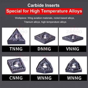Chèn chèn PVD vuông tùy chỉnh OEM cho Titan và hợp kim siêu/niken-base tnmg wnmg dnmg vnmg cnmg cacbua chèn - Product Image 5