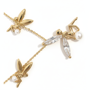 Set di gioielli Casual in due pezzi di alta qualità per donna Trendy orecchini bracciale da indossare quotidianamente materiale in lega economico - Product Image 2