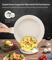 Ensemble de 21 ustensiles de cuisine en céramique blanche avec revêtement antiadhésif, casseroles et poêles compatibles avec l'induction, lavables au lave-vaisselle, écologiques