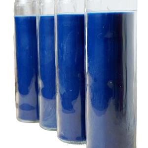 Bougie en verre bleue 7 jours pour attirer la richesse et bénir l'âme indienne, bougie magique OEM - Product Image 6