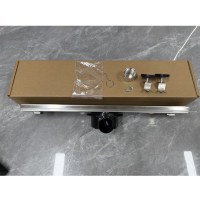 Promotion : Siphon de sol linéaire en acier inoxydable SUS304 brossé, design moderne, 50cmx7cm, avec insert pour carrelage et filtre anti-cheveux, pour salle de bain et hôtel