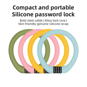 AnAnti-ladrón contraseña bicicleta bloqueo bicicleta seguridad acero bloqueo portátil MTB bicicleta Cable cerraduras - Product Image 6