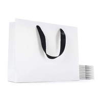 Offre Spéciale Blanc Kraft Carré Sac De Papier De Luxe Emballage Sac De Papier Avec Votre Logo