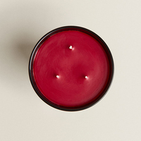 Mescente Custom Luxury 3 Wicks Kerzen Personal isierte Private Label Black Matte Glass Duft kerze