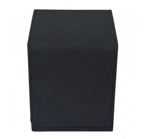 Boîte de rangement moderne en cuir pour cartes Commander, brevetée, multifonctionnelle, pour cartes à collectionner, capacité 180+ cartes à double pochette - Product Image 1