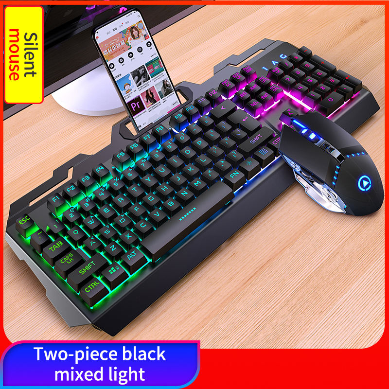 Noir Clavier + Souris Muet