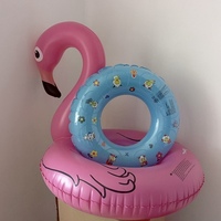 Bouée de bain gonflable en PVC personnalisée de 94 cm, jaune avec logo, pour femmes, fête d'été HY-00208, fabriquée en Chine