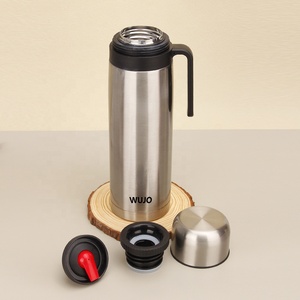 ขวดน้ำเก็บความร้อนแบบ Yerba Mate ทำจากสแตนเลสผนังสองชั้นเก็บความร้อนได้นาน24ชั่วโมงโลโก้ออกแบบได้เอง - Product Image 5
