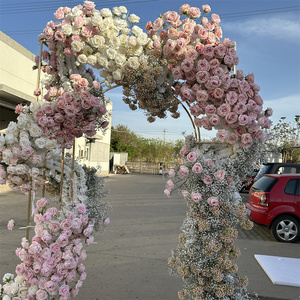 IFG - <span class=keywords><strong>Caminos</strong></span> <span class=keywords><strong>de</strong></span> <span class=keywords><strong>Mesa</strong></span> con Arreglos Florales en Blanco y Rosa para Decoración <span class=keywords><strong>de</strong></span> Bodas, Gran Venta - Product Image 6