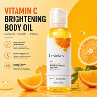 Huile Corporelle Hydratante Éclaircissante à la Vitamine C, Réparatrice et Illuminatrice, pour Tous Types de Peau - Offre Spéciale