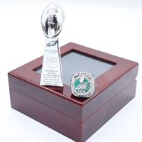 Boîte de présentation pour bague de champion des Philadelphia Eagles 2025, en alliage classique plaqué or, pour trophées de championnat, événements sportifs et universitaires
