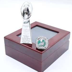 2025 Philadelphia Eagles Champion <strong>Ring</strong> <strong>Display</strong> <strong>Box</strong> Classic Alloy Gold Plated Trophy <strong>Championship</strong> <strong>Rings</strong> Sport Game College - Product Image 1
