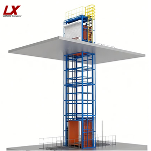 Convoyeur <span class=keywords><strong>vertical</strong></span> en forme de Z Lianxin pour entrepôt de petite taille, équipement de manutention de marchandises mural - Product Image 4
