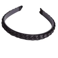 TREETIP Bandeau tressé personnalisé avec logo, fait main, motif arête de poisson, antidérapant, large, accessoires capillaires pour femmes au quotidien