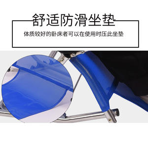 โครงพนักพิงและที่วางแขนแบบพับได้ ระบายอากาศได้ดี สำหรับการดูแลผู้สูงอายุและผู้ป่วยอัมพาต ใช้เป็นอุปกรณ์ฟื้นฟูสมรรถภาพ - Product Image 2