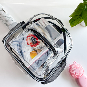 <span class=keywords><strong>Sac</strong></span> <span class=keywords><strong>à</strong></span> <span class=keywords><strong>dos</strong></span> étudiant personnalisé en PVC avec fermeture éclair, unisexe, robuste, transparent, avec sangle renforcée pour le <span class=keywords><strong>collège</strong></span> et le travail - Product Image 1