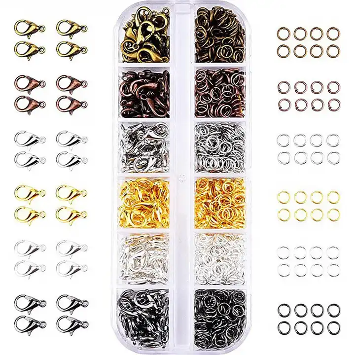 2400Pcs Earring Making Supplies Kit with 24 Style Earring Hooks