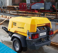 Compresseurs d'air mobiles portables diesel à vis refroidis par air Atlas Copco XAHS 38Kd XAS 58Kd XATS XAHS88 XAHS186 XAHS350 68Kd