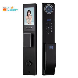 Cerradura Inteligente para Puerta de Madera Glomarket, de Aleación de Aluminio, con Proceso CNC, Huella Dactilar, Vena de la Palma, WiFi Tuya, Inteligente, Impermeable IPX5 - Product Image 1