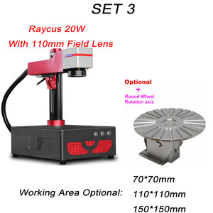 เครื่องเลเซอร์ไฟเบอร์สำหรับงานมาร์กกิ้งแบบตั้งโต๊ะ LY ขนาด 70*70 มม. 110*110 มม. 150*150 มม. ใช้หลอด Raycus 20W ระบบปรับตำแหน่งแบบมินิ Galvo รองรับไฟ 110V 220V (เลือกได้) - Product Image 5