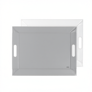 ถาดเสิร์ฟแบบพลิกกลับได้ รุ่นฟรีฟอร์ม สีเทาขาว สำหรับตกแต่ง - Product Image 2