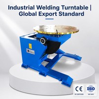 Meja Putar Presisi Servo Motor CNC Welding Positioner untuk Unit Kerja Jahitan Sirkular Flensa Pipa Otomatis Robotik