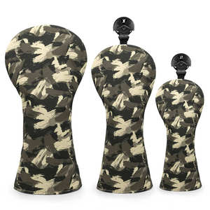 Golf Wholesale Custom Embroidery Logo Golf Club Headcover Nylon Golf Driver <b>Head</b> <b>Cover</b> - Product Image 1