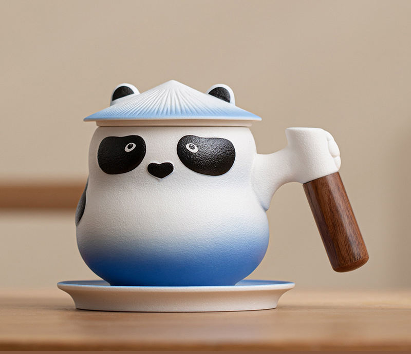 Palace Panda Porcelain Mug Handmade Coffee and Tea Cups with Gift Box for Male and Female Friends' Birthday Wholesale