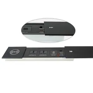 Presa Elettrica Universale Internazionale Smart da Tavolo con Copertura Scorrevole - Product Image 1