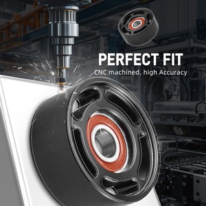 Bevinsee katrol <span class=keywords><strong>Idler</strong></span> halus Diameter 3.0 tulang rusuk Serpentine untuk Chevrolet Silverado LS katrol <span class=keywords><strong>Idler</strong></span> braket mesin - Product Image 5