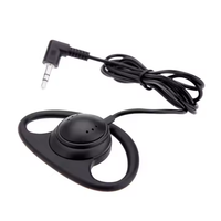 Casque filaire mono-auriculaire en forme de D PS-1 avec interface 3,5 mm, en PVC, pour guide audio de musée et système de conférence Bosch de haute performance