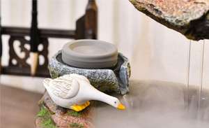 เครื่องประดับสไตล์จีนสํานักงานของขวัญเปิดระดับไฮเอนด์โรงสีน้ําหินไหลน้ําทําเงินล้อน้ําลูกบอลภูมิทัศน์ - Product Image 5