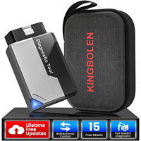 Escáner de Diagnóstico Universal para Automóviles KINGBOLEN Ediag Elite OBD2 Bluetooth 12V con Pantalla LED Negra