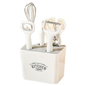 Juego de utensilios de cocina de seis piezas, juego de cuchillos de acero inoxidable con pelador, batidor de huevos, cuchillo para frutas, combinación para uso doméstico - Product Image 3