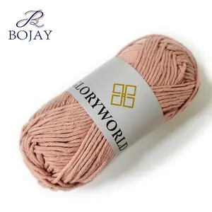 Bojay 2 mm 9 ply 100% Cotton Crochet Knitting Yarn Fancy Soft 50g Cotton Ball Yarn