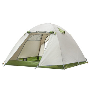 Tente de camping d'extérieur pour 2 à 4 personnes avec conception à double couche, épaissie pour la protection contre la pluie et l'ombrage, adaptée aux plages sablonneuses - Product Image 6