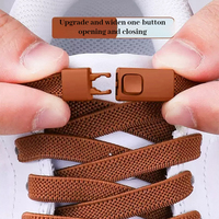 OLIAN Lacets de chaussures sans cravate Press Lock Insert Fixe 8MM Lacets sans attaches Lacets élastiques Sneaker Adulte Lacet plat pour chaussure