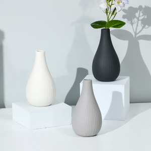 YBH moderne Simple <span class=keywords><strong>Mini</strong></span> Vase en céramique nordique maison décorative élégante fleur <span class=keywords><strong>Ware</strong></span> Design créatif <span class=keywords><strong>Mini</strong></span> Vase de Table - Product Image 4
